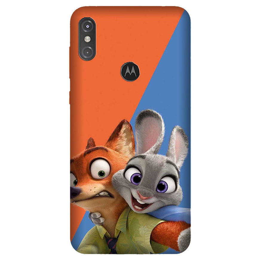Cartoon Mobile Back Case for Moto One Power (Design - 346)