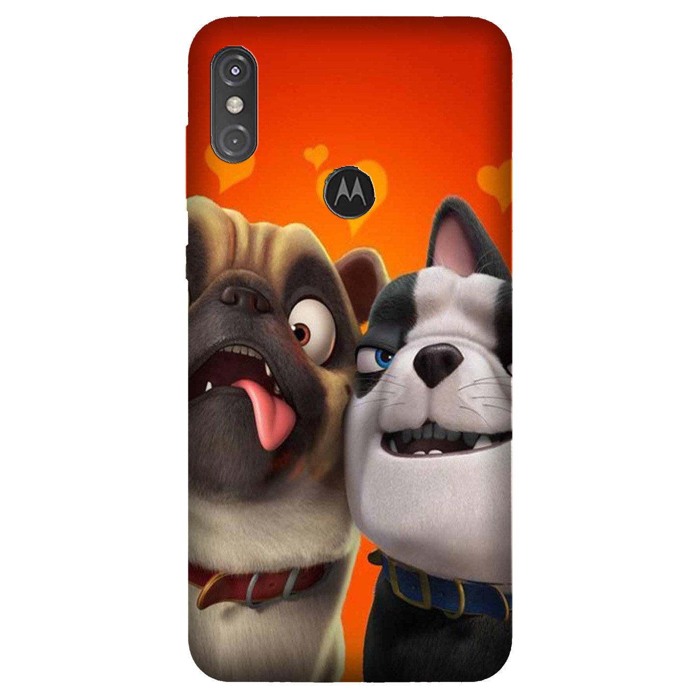 Dog Puppy Mobile Back Case for Moto One Power (Design - 350)