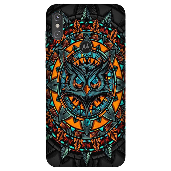 Owl Mobile Back Case for Moto One Power (Design - 360)