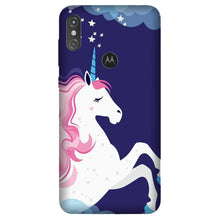 Unicorn Mobile Back Case for Moto One Power (Design - 365)