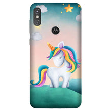 Unicorn Mobile Back Case for Moto One Power (Design - 366)