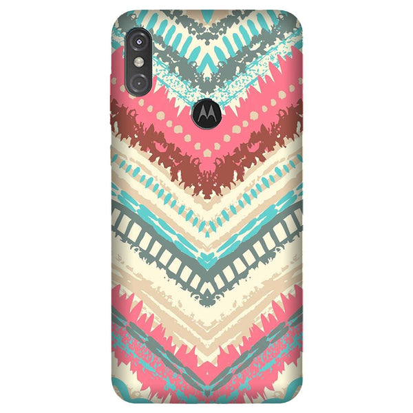 Pattern Mobile Back Case for Moto One Power (Design - 368)