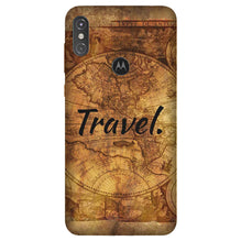 Travel Mobile Back Case for Moto One Power (Design - 375)