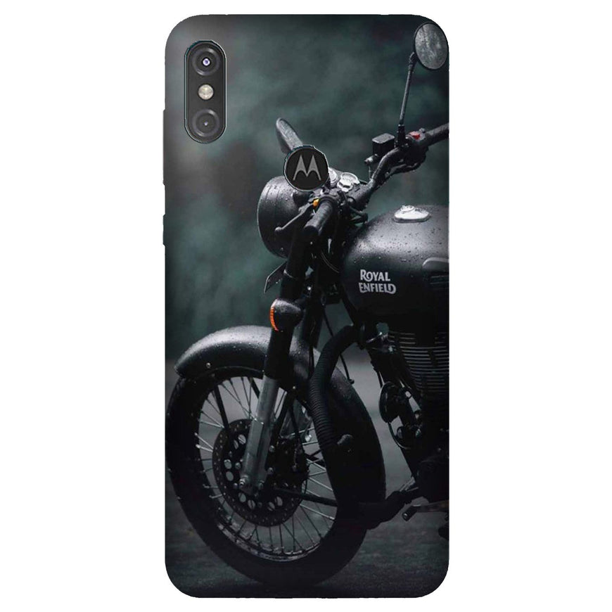 Royal Enfield Mobile Back Case for Moto One Power (Design - 380)