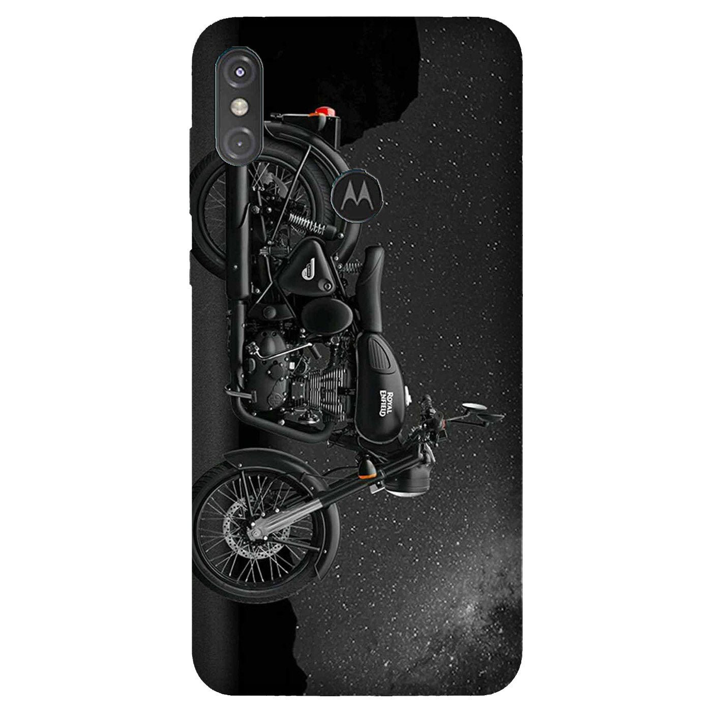 Royal Enfield Mobile Back Case for Moto One Power (Design - 381)