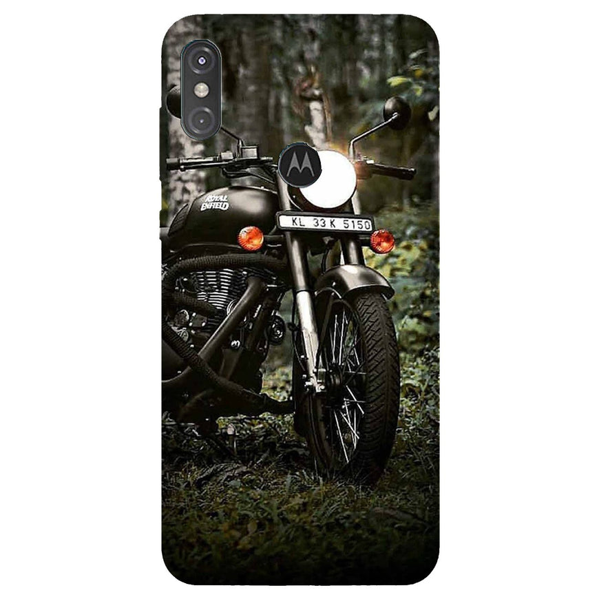 Royal Enfield Mobile Back Case for Moto One Power (Design - 384)