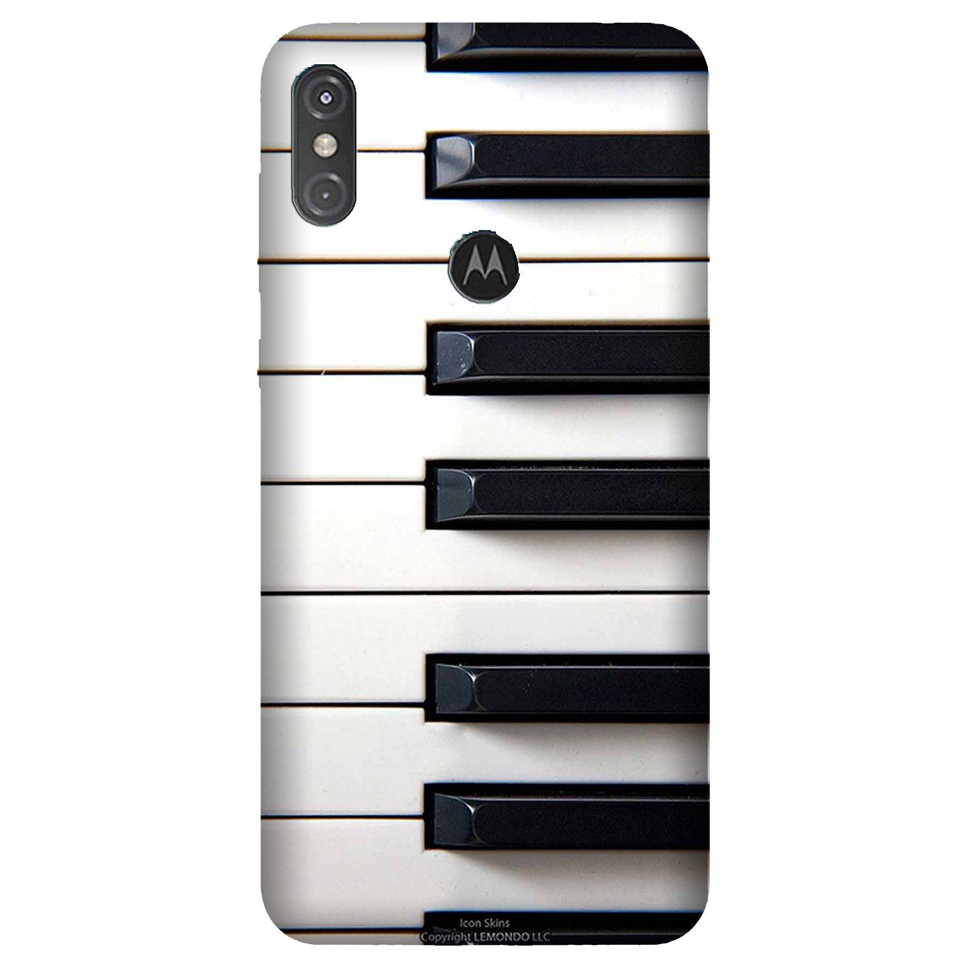 Piano Mobile Back Case for Moto One Power (Design - 387)