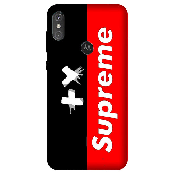 Supreme Mobile Back Case for Moto One Power (Design - 389)
