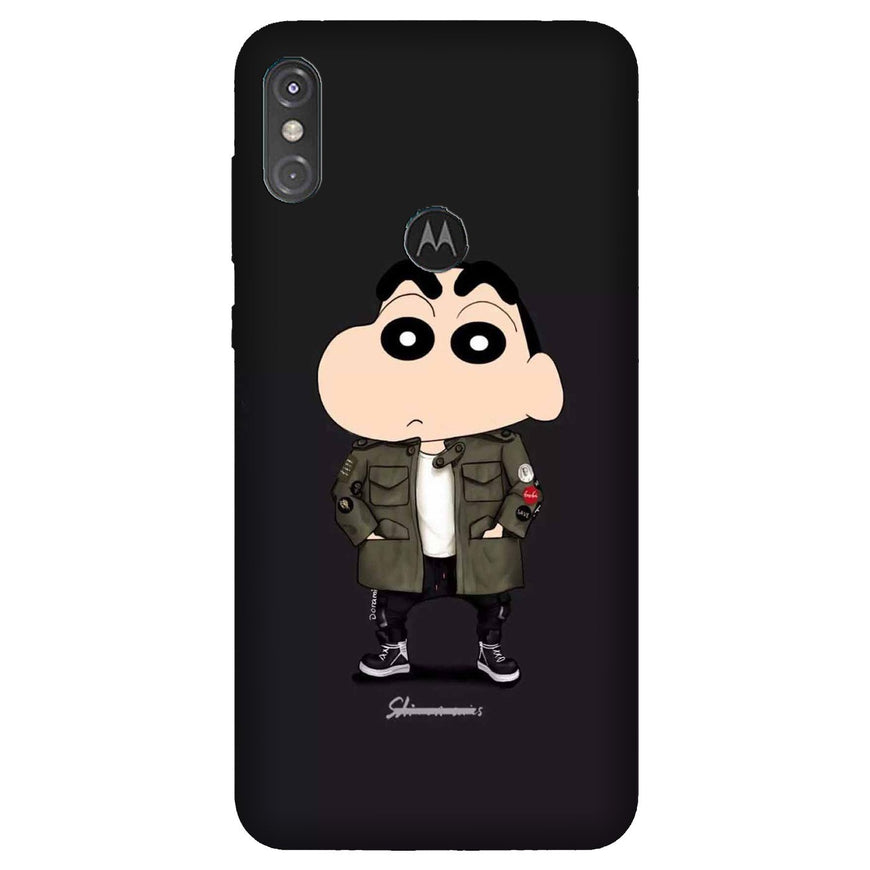 Shin Chan Mobile Back Case for Moto One Power (Design - 391)