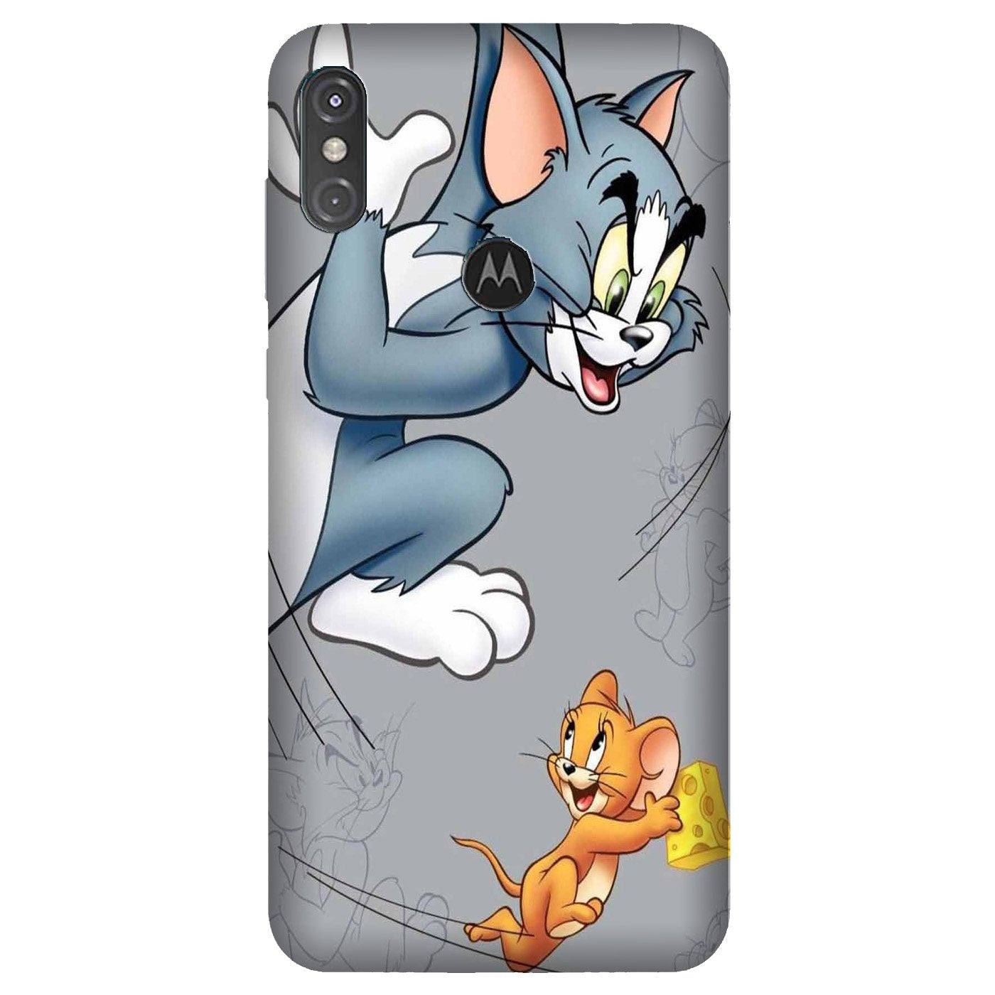 Tom n Jerry Mobile Back Case for Moto One Power (Design - 399)