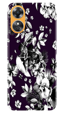 white flowers Case for Oppo A17