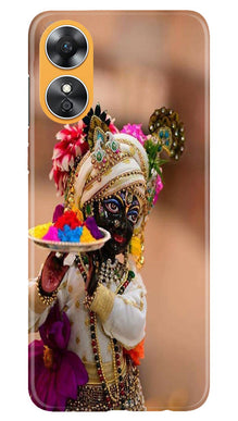 Lord Krishna2 Mobile Back Case for Oppo A17 (Design - 17)