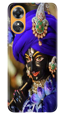 Lord Krishna4 Mobile Back Case for Oppo A17 (Design - 19)