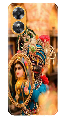 Lord Krishna5 Mobile Back Case for Oppo A17 (Design - 20)