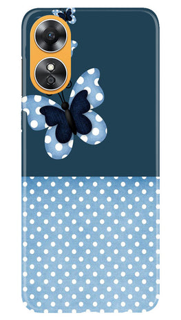 White dots Butterfly Case for Oppo A17