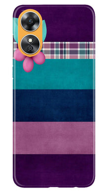 Purple Blue Mobile Back Case for Oppo A17 (Design - 37)