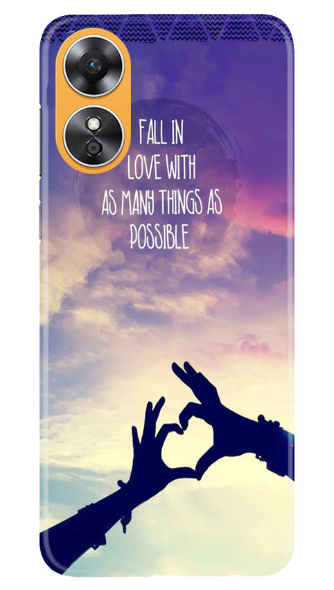 Fall in love Case for Oppo A17