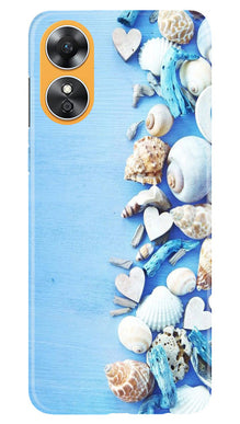 Sea Shells2 Mobile Back Case for Oppo A17 (Design - 64)