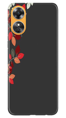 Grey Background Mobile Back Case for Oppo A17 (Design - 71)