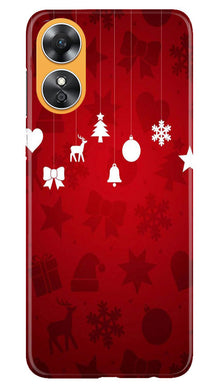 Christmas Mobile Back Case for Oppo A17 (Design - 78)