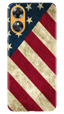 America Mobile Back Case for Oppo A17 (Design - 79)