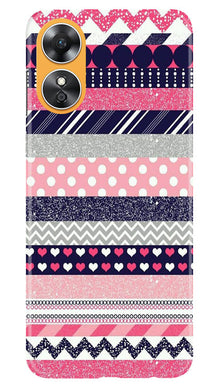 Pattern3 Mobile Back Case for Oppo A17 (Design - 90)