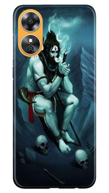 Lord Shiva Mahakal2 Mobile Back Case for Oppo A17 (Design - 98)