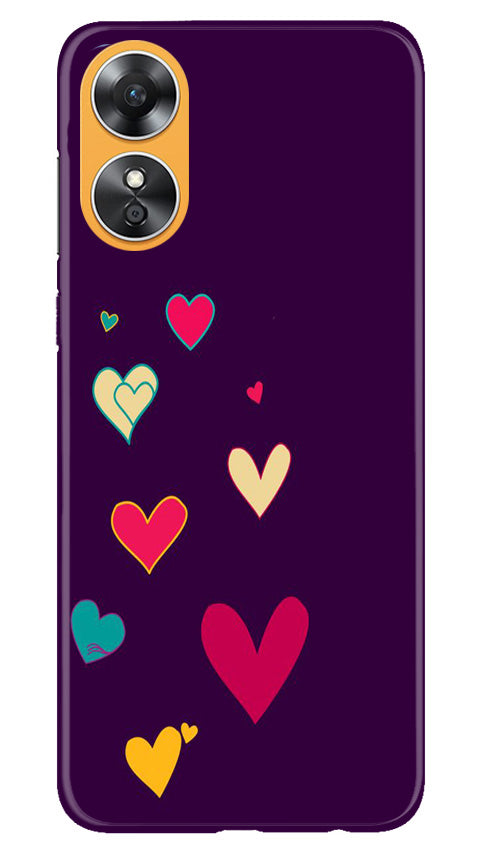 Purple Background Case for Oppo A17(Design - 107)