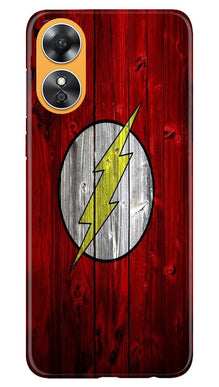 Flash Superhero Mobile Back Case for Oppo A17  (Design - 116)