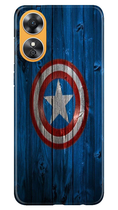 Captain America Superhero Case for Oppo A17(Design - 118)