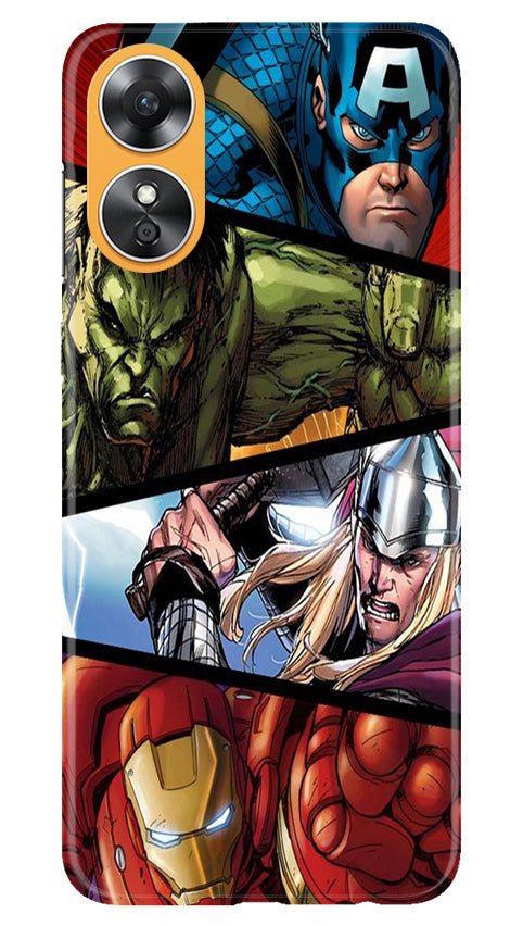 Avengers Superhero Case for Oppo A17(Design - 124)