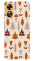 Leaf Pattern Art Case for Oppo A17  (Design - 132)