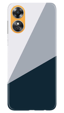 Blue Shade Mobile Back Case for Oppo A17 (Design - 151)