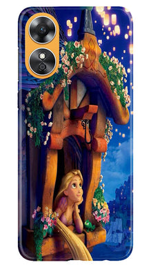 Cute Girl Mobile Back Case for Oppo A17 (Design - 167)