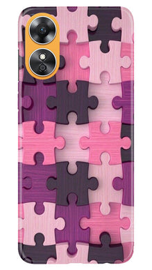 Puzzle Mobile Back Case for Oppo A17 (Design - 168)