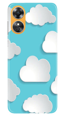 Clouds Mobile Back Case for Oppo A17 (Design - 179)