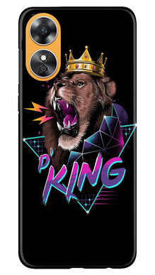 Lion King Mobile Back Case for Oppo A17 (Design - 188)