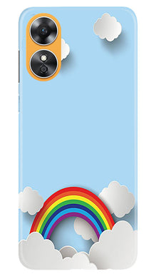 Rainbow Mobile Back Case for Oppo A17 (Design - 194)