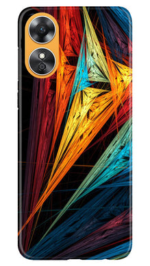 Modern Art Mobile Back Case for Oppo A17 (Design - 198)