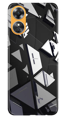 Modern Art Mobile Back Case for Oppo A17 (Design - 199)