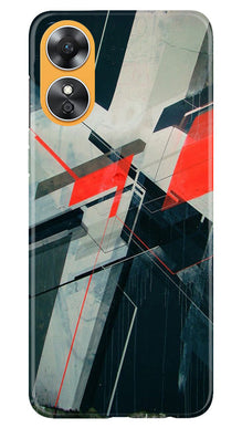 Modern Art Mobile Back Case for Oppo A17 (Design - 200)