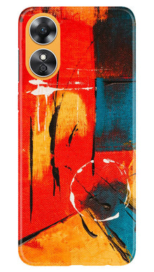 Modern Art Mobile Back Case for Oppo A17 (Design - 208)
