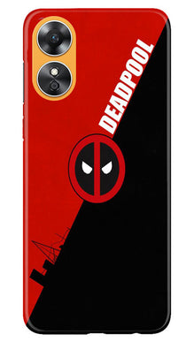 Deadpool Mobile Back Case for Oppo A17 (Design - 217)