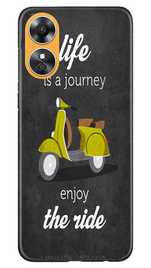 Life is a Journey Case for Oppo A17 (Design No. 230)