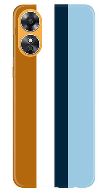 Diffrent Four Color Pattern Mobile Back Case for Oppo A17 (Design - 244)