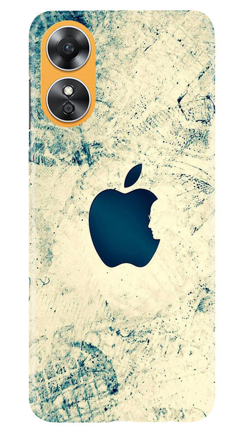 Apple Logo Case for Oppo A17 (Design No. 251)