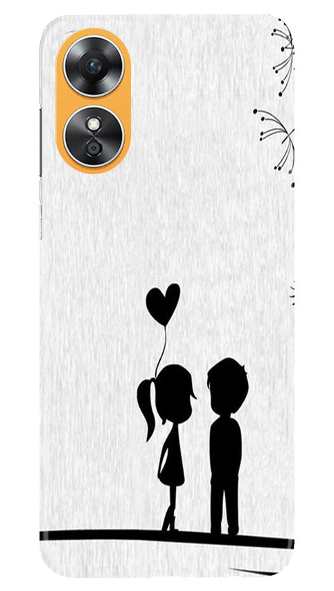 Cute Kid Couple Case for Oppo A17 (Design No. 252)