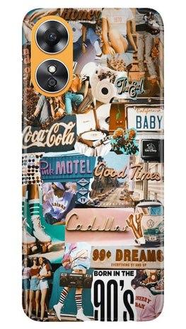 Vintage Design Case for Oppo A17 (Design No. 253)