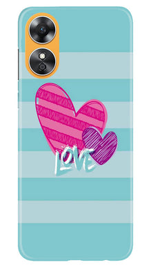 Love Mobile Back Case for Oppo A17 (Design - 261)