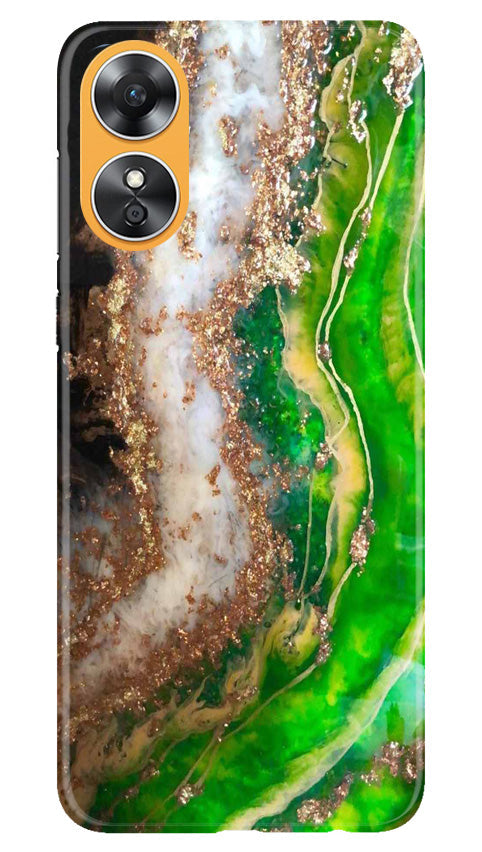 Marble Texture Mobile Back Case for Oppo A17 (Design - 269)